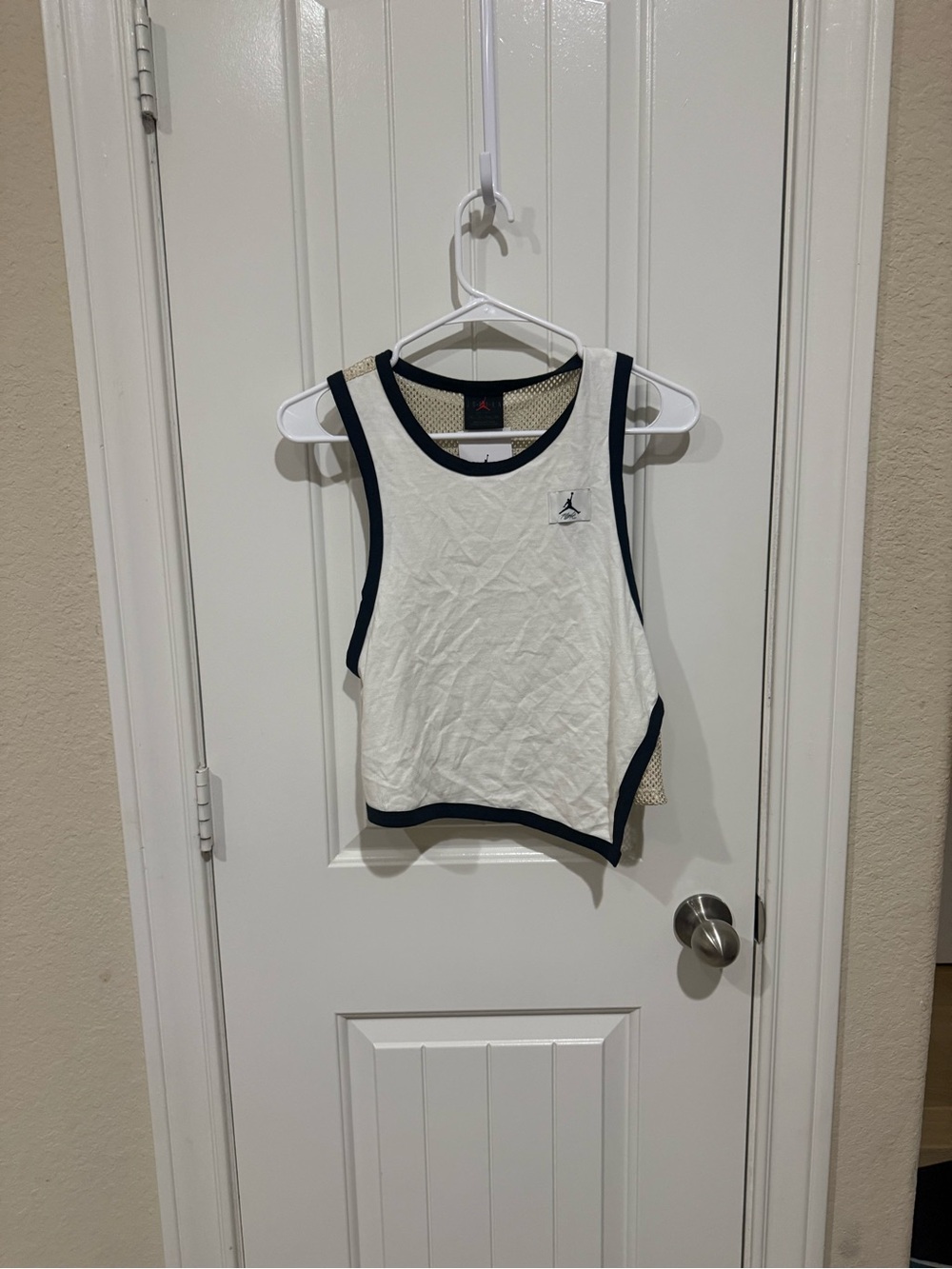 Jordan White & Black Sleeveless Women’s Tank Top